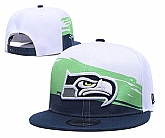 Seahawks Team Logo White Navy Adjustable Hat GS,baseball caps,new era cap wholesale,wholesale hats